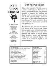 cover of New Chan Forum 28