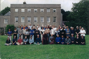 Group photo, outside Gaia House following the 2000 retreat with Chan Master Shengyen