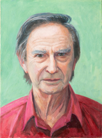 John Crook, portrait in oil by Ros Cuthbert 1997