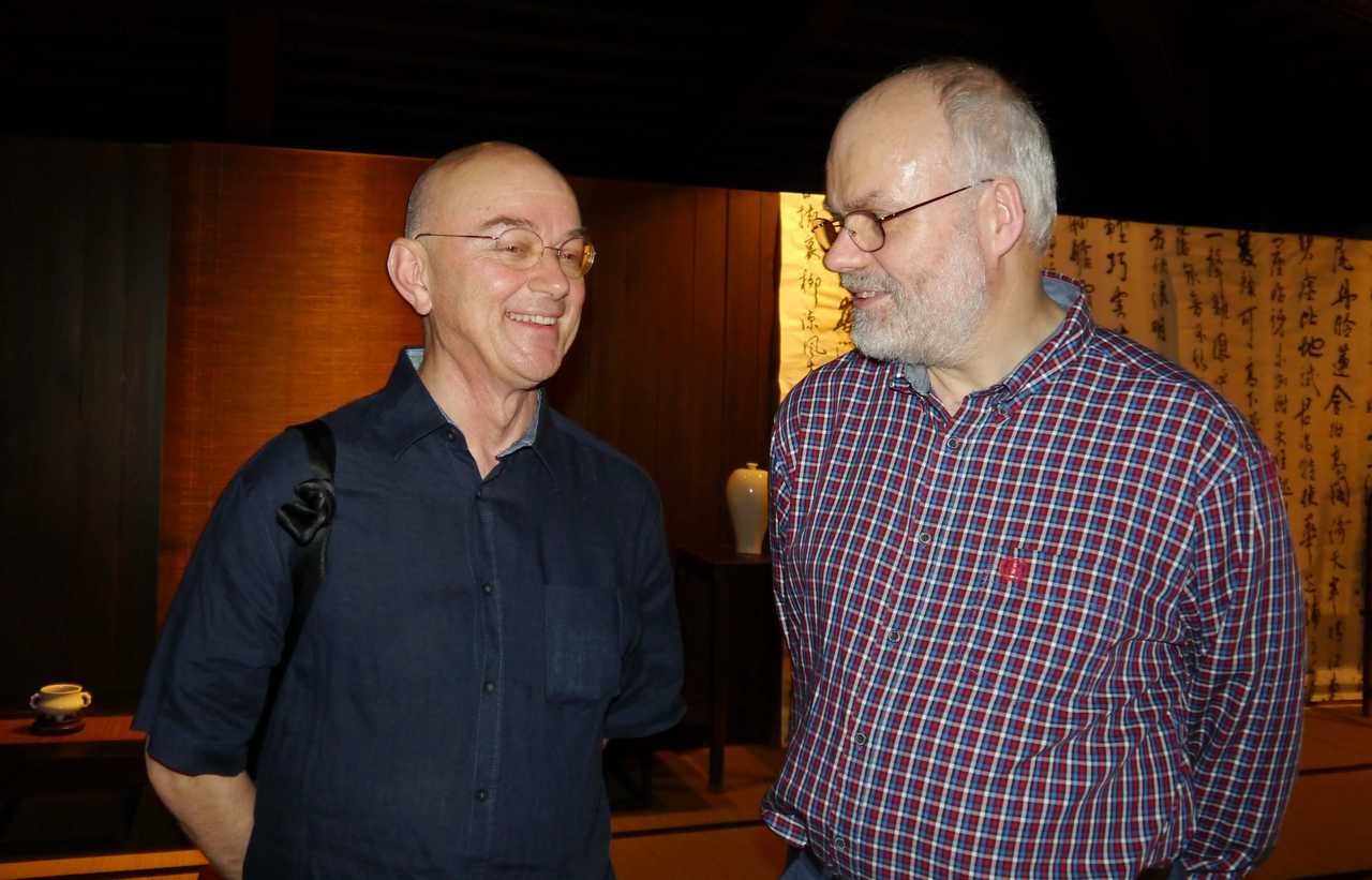 Simon Child (right) with Zarko Andricevic (left) Simon Child (right) with Zarko Andricevic (left)