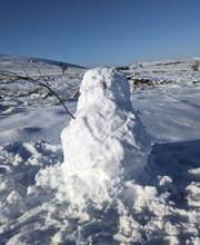 Snowman at Shawbottom January 2025 retreat