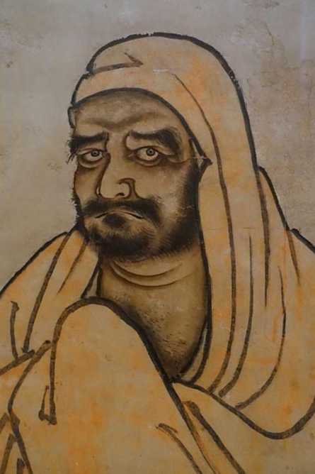 bodhidharma, painting by unkei ikkei