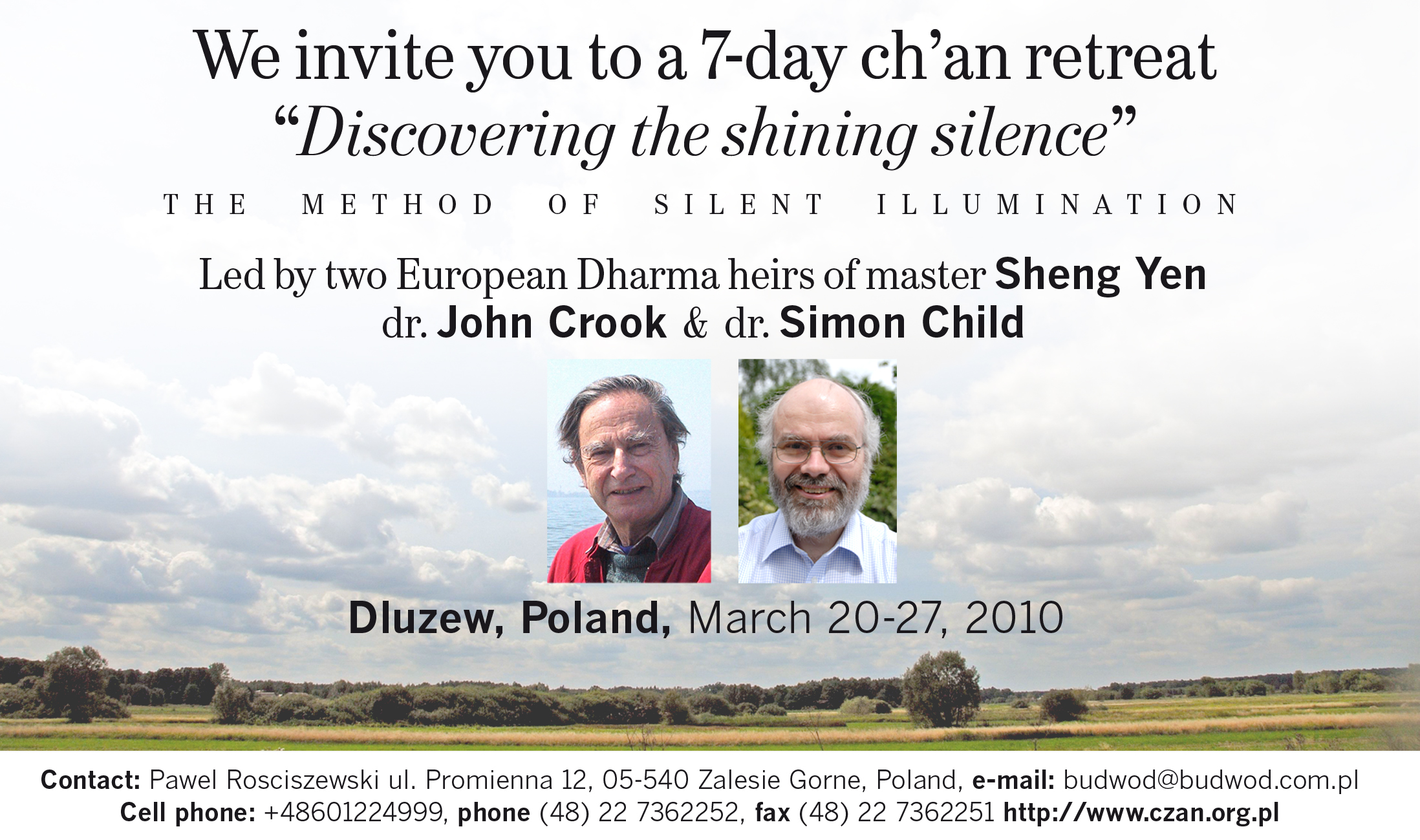 click to view full-size flyer with details of retreat in Poland click to view full-size flyer with details of retreat in Poland
