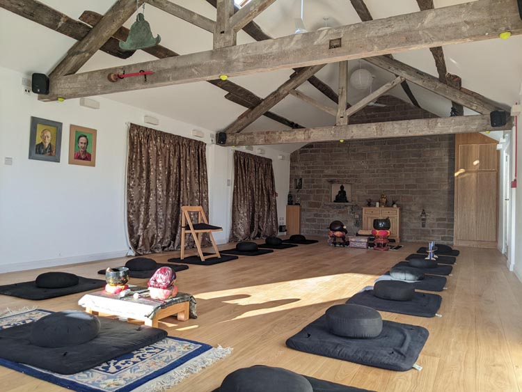 Peak District meditation hall for zen retreats, other meditation retreats, and other silent retreats and similar events